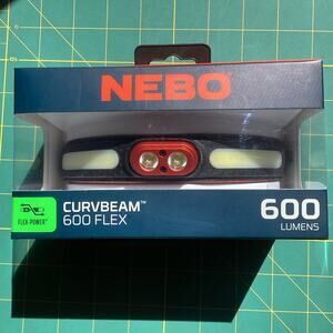 NIB NEBO CurvBeam 600 Flex Headlamp Outdoors Accessories Activewear Sportswear